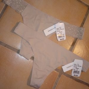 Ava & Aiden 2 Piece Nude Seamless Thong Bundle